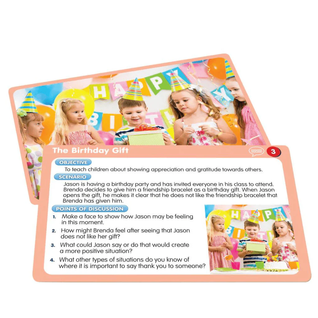 Junior Learning 50 Social Scenario Activities Flash Cards - Image 3