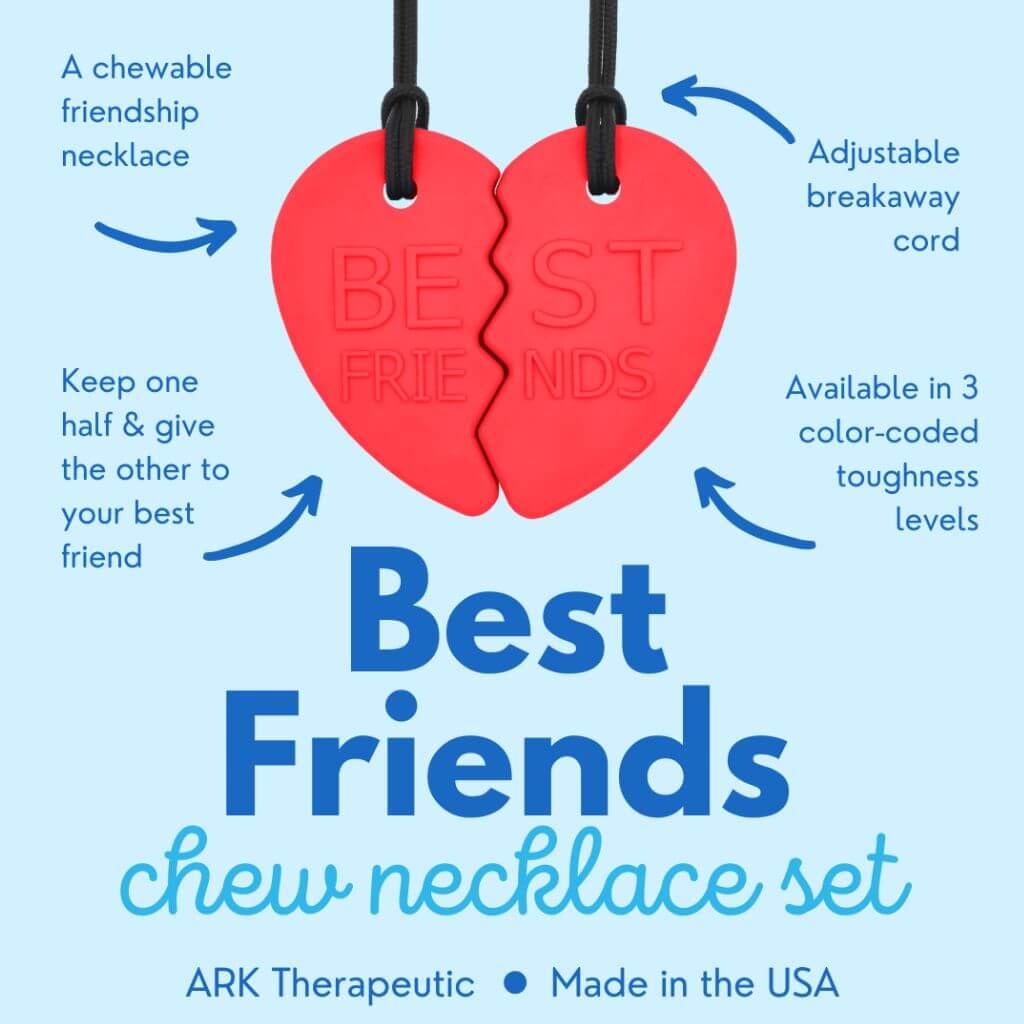 Ark's Best Friends Split Heart Chewing Necklaces (2 pack) - Image 3