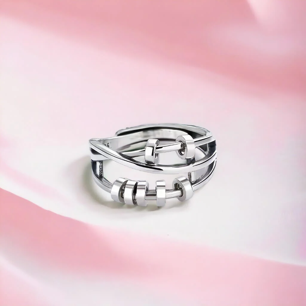 Artemis Worry Ring 925 Silver Adjustable - Image 5