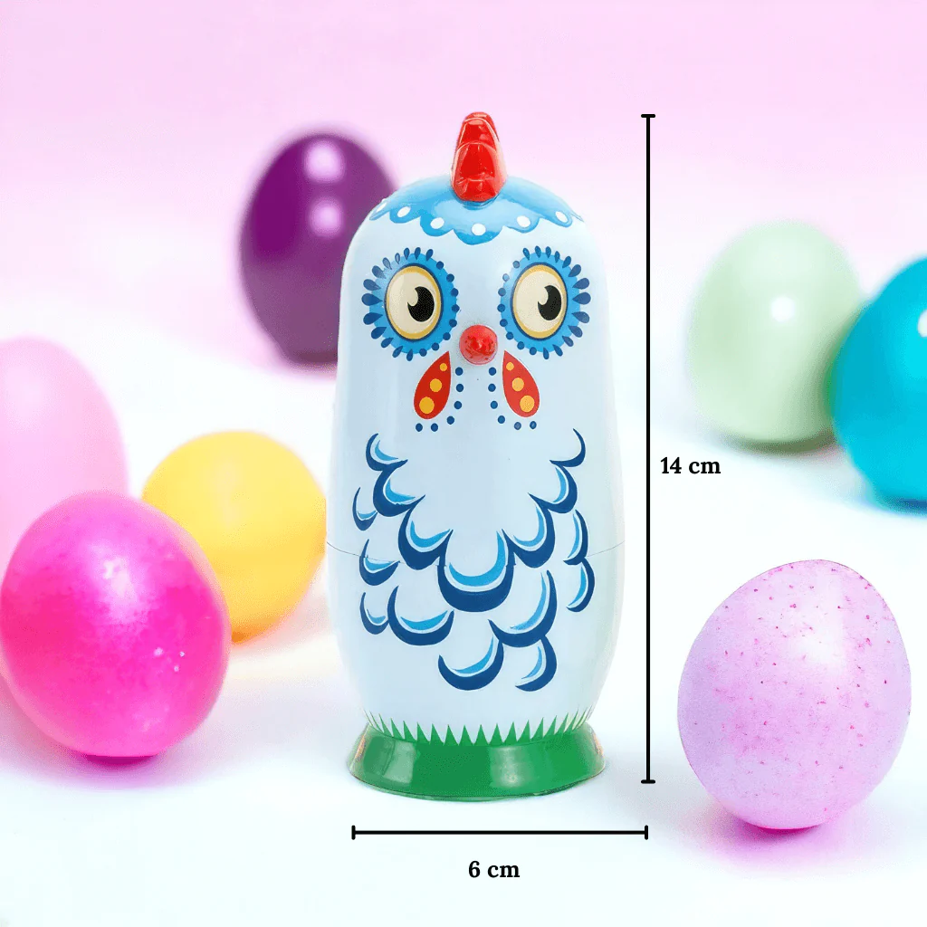 Babushka Nesting Dolls - Chickens - Image 3