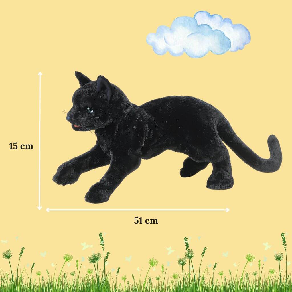Black Cat Hand Puppet - Folkmanis - Image 4