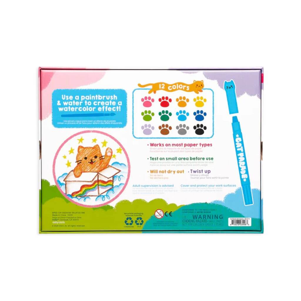 Cat Parade Twist Up Gel Crayons 12 pack - Ooly - Image 8