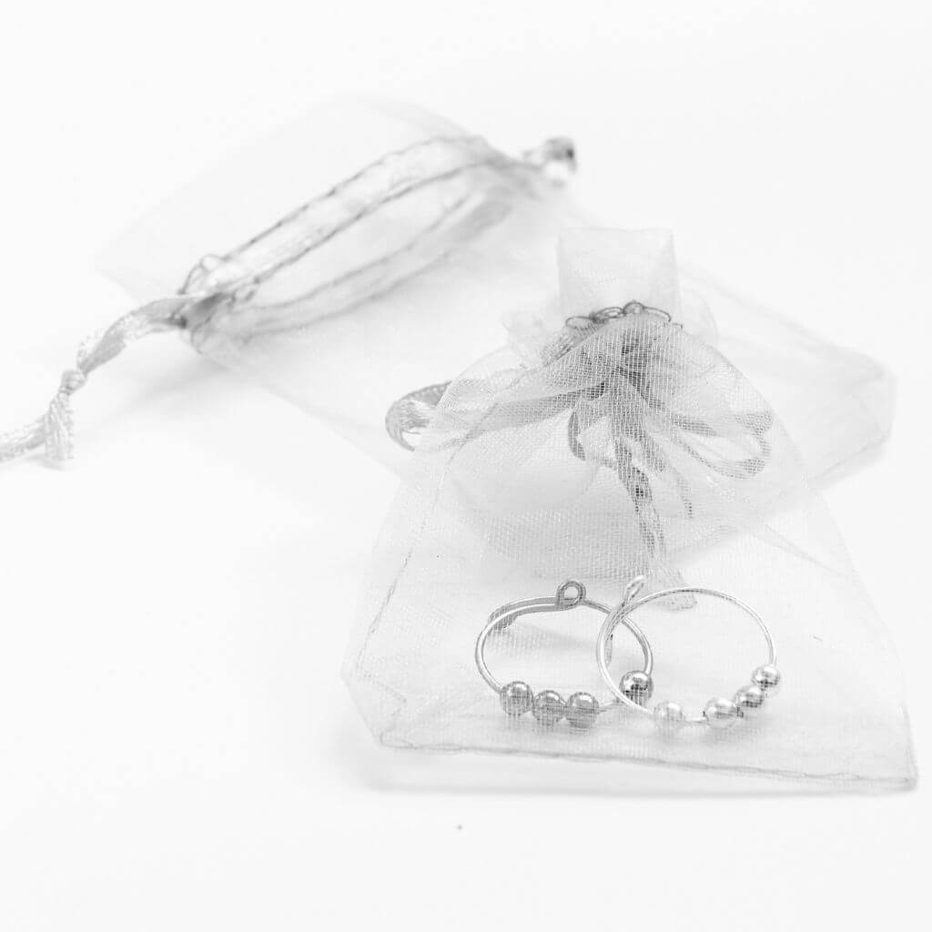 Fidgeting Ring with Beads 925 Silver Adjustable - Image 8