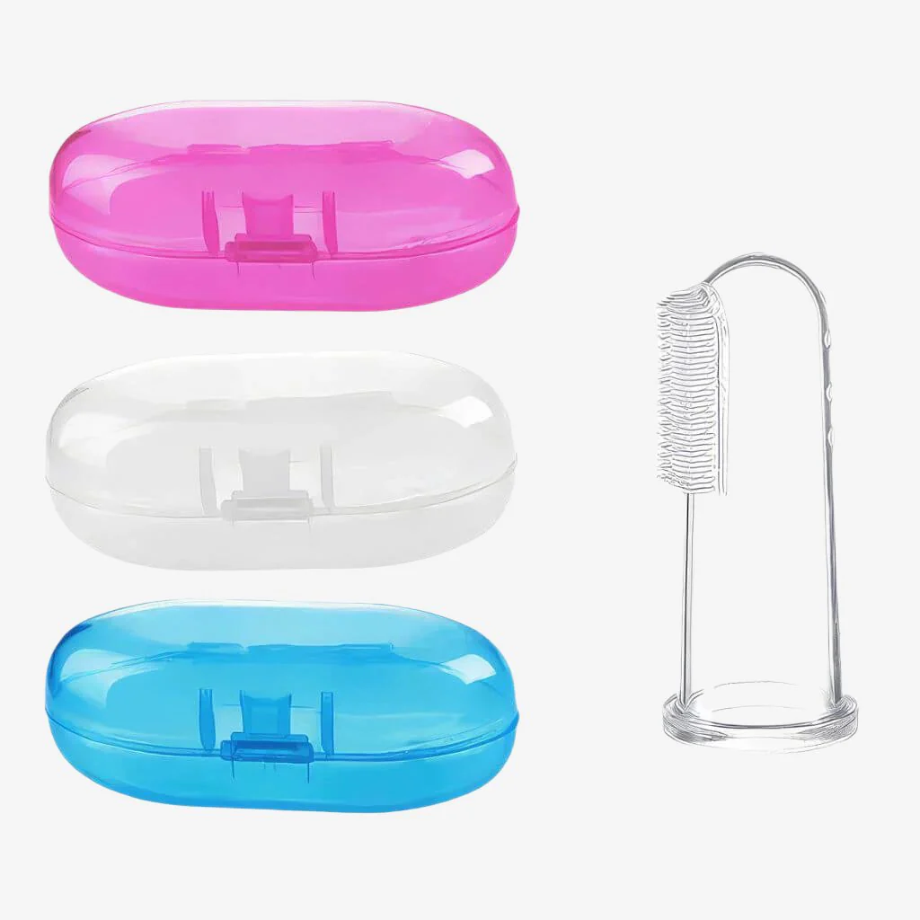 Finger Toothbrush with Case