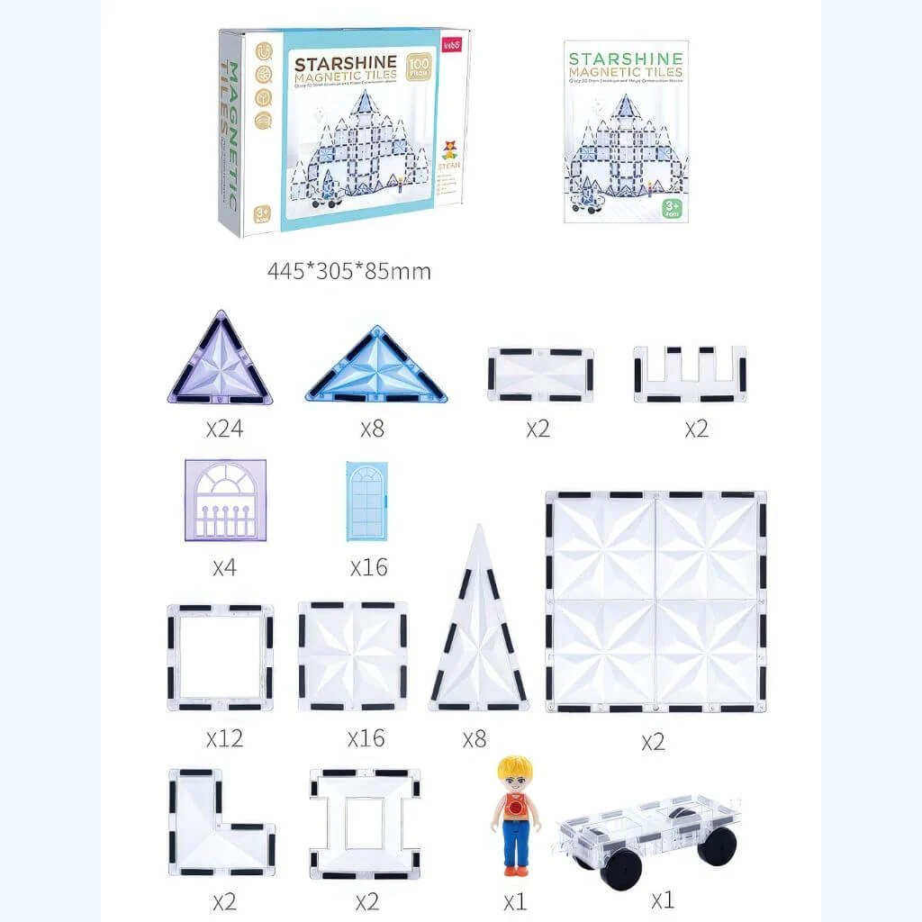 Frozen Theme Magnetic Tiles 100 Piece - Image 5