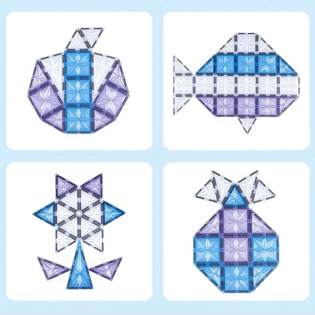 Frozen Theme Magnetic Tiles 100 Piece - Image 7