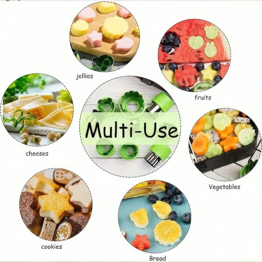 Fruit & Veggie Cutters - 12 Piece Set - Image 4