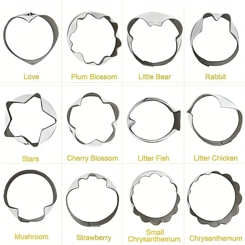 Fruit & Veggie Cutters - 12 Piece Set - Image 7