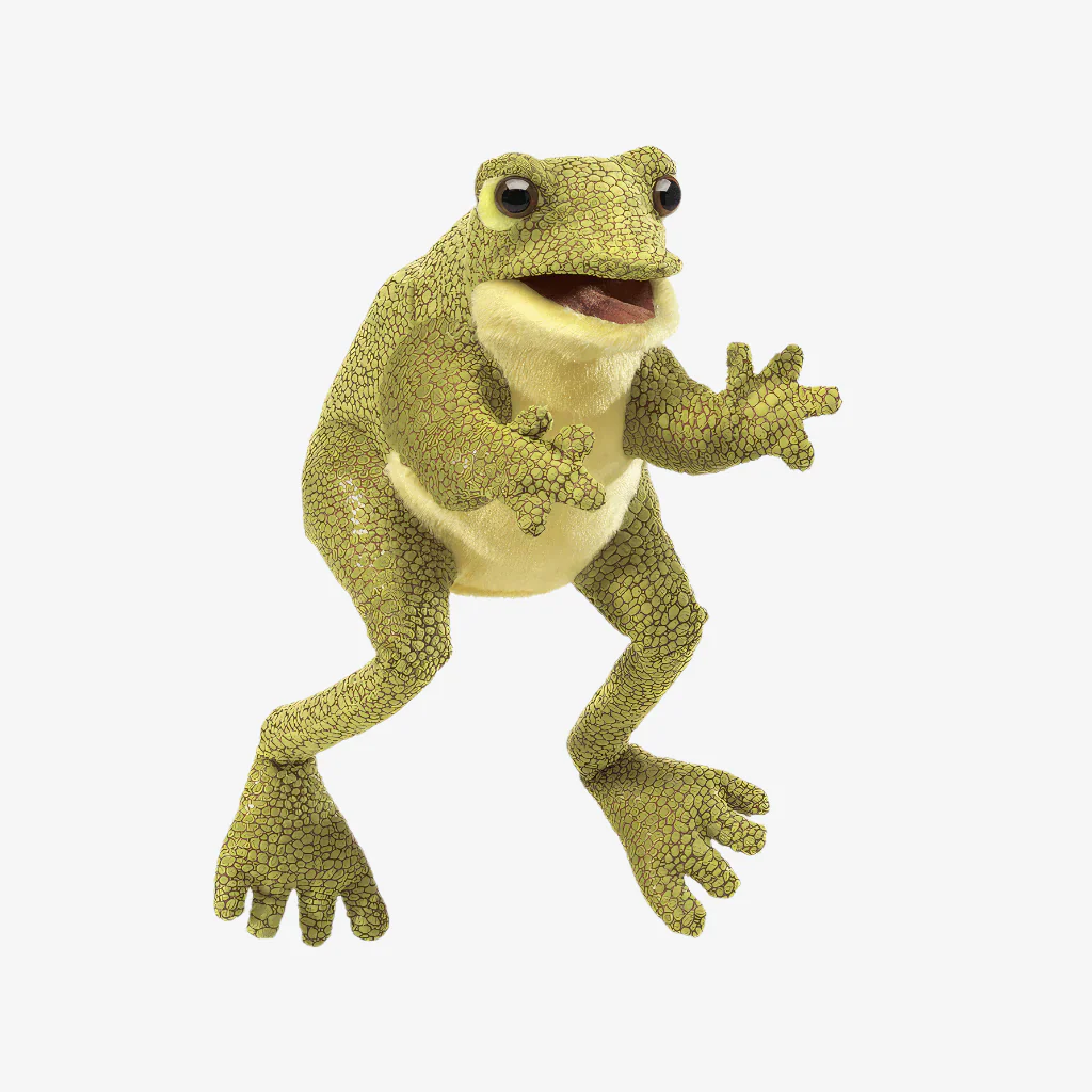 Funny Frog Hand Puppet - Folkmanis