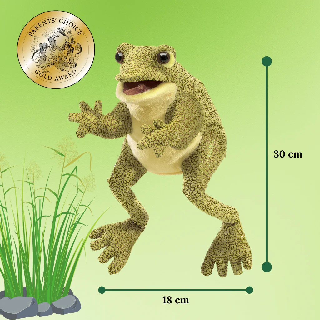 Funny Frog Hand Puppet - Folkmanis - Image 4