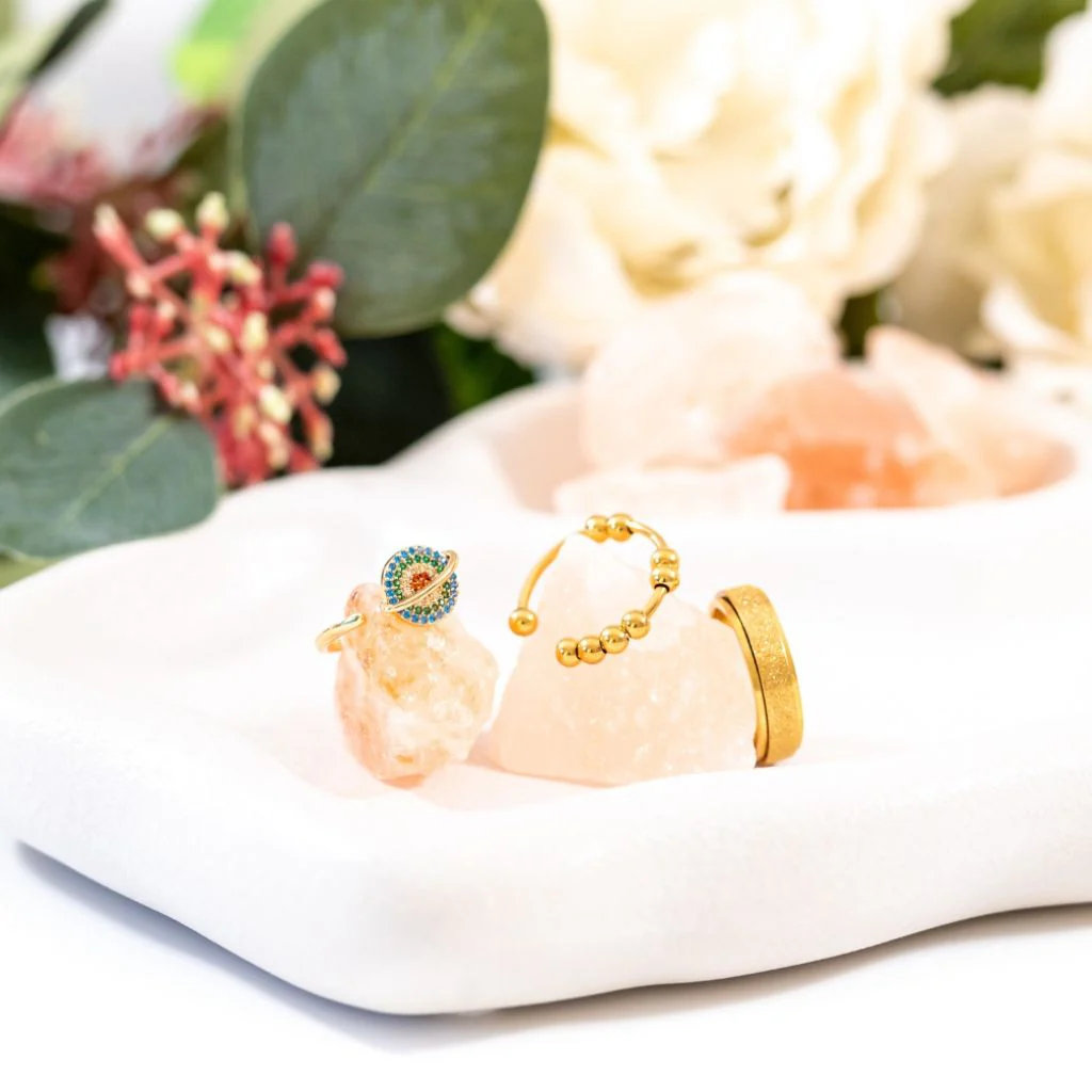 Grounding Pack - Gold Anxiety Rings - Image 6