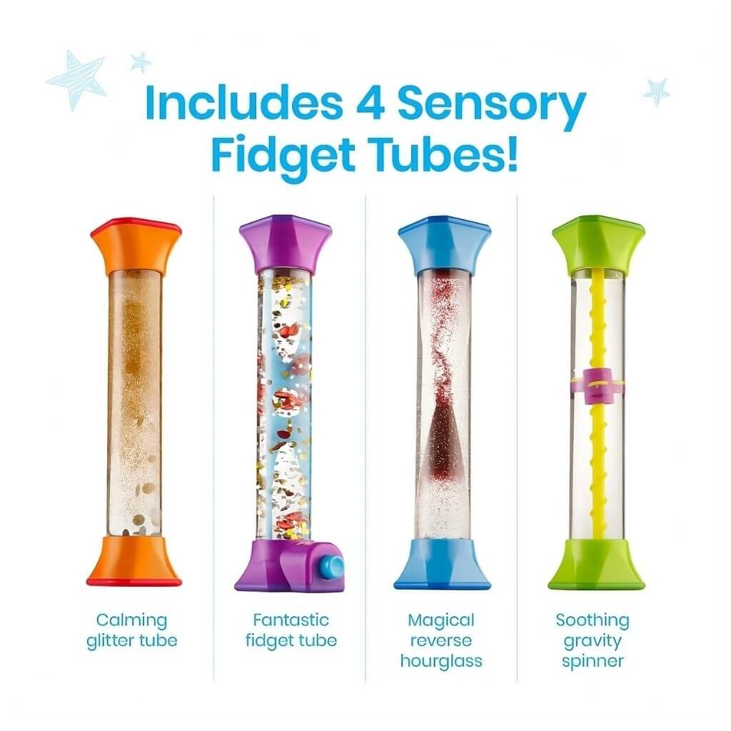 hand2mind Calming Sensory Fidget Tubes Set - Image 5