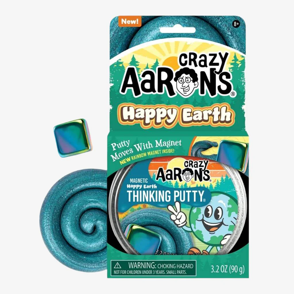 Happy Earth Magnetic Thinking Putty | Crazy Aaron's