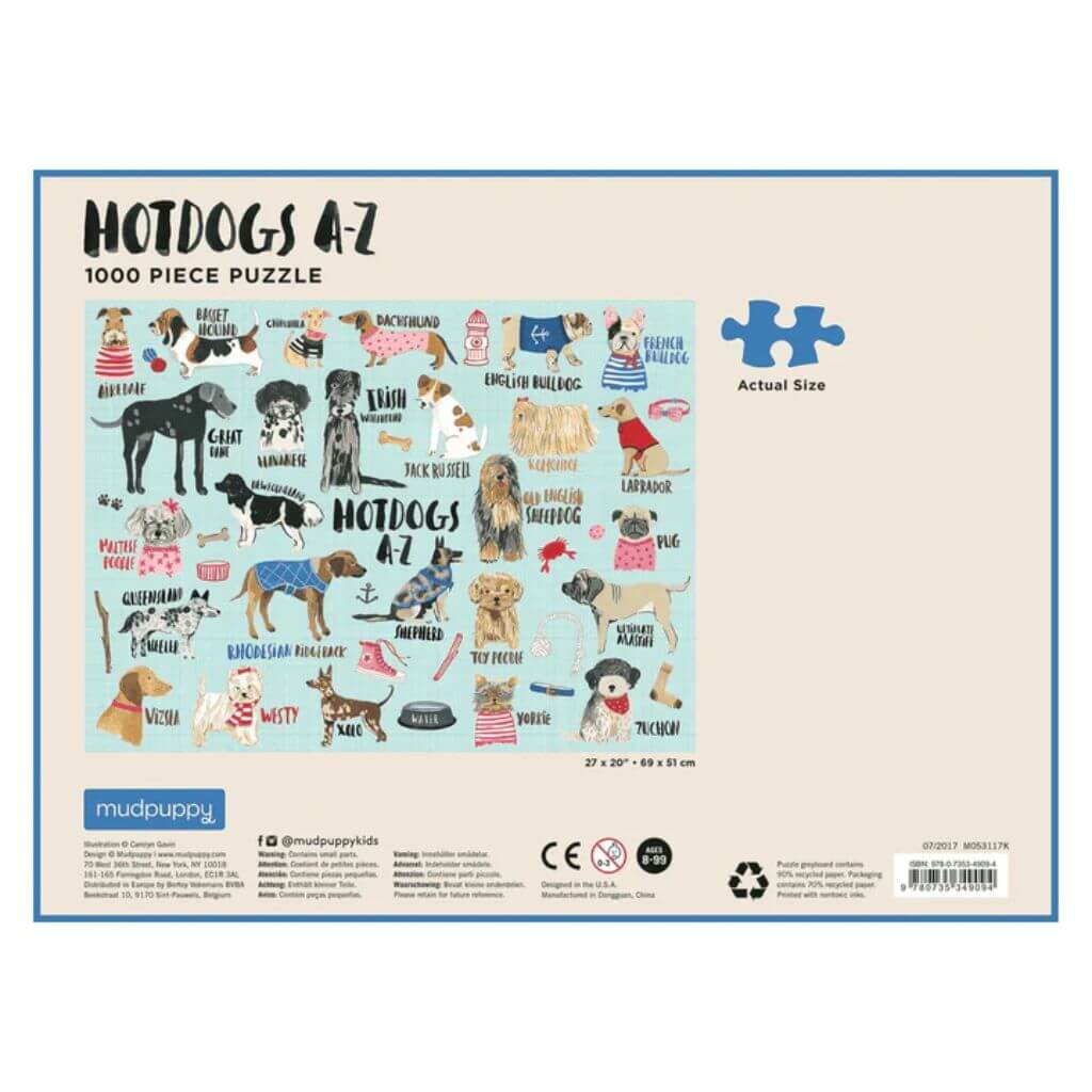 Hot Dogs 1000 Pieces Family Puzzle - Mudpuppy - Image 3