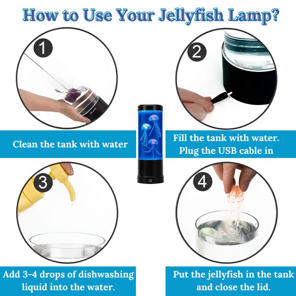 Jellyfish Sensory Lamp - 35 cm - Image 7