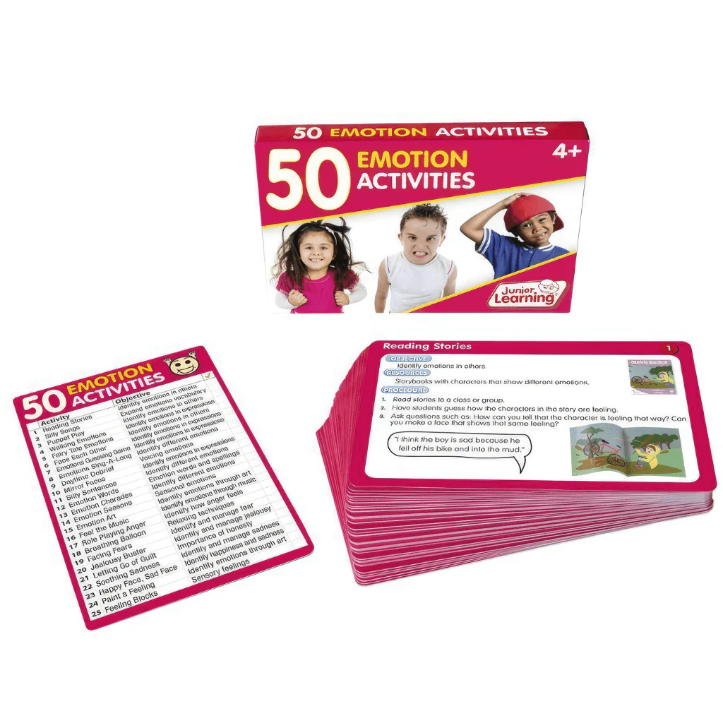 50 Emotion Activities Flash Cards - Junior Learning - Image 3