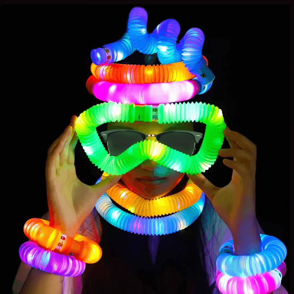 Luminous Pop Tubes Pack of 6 - Image 2
