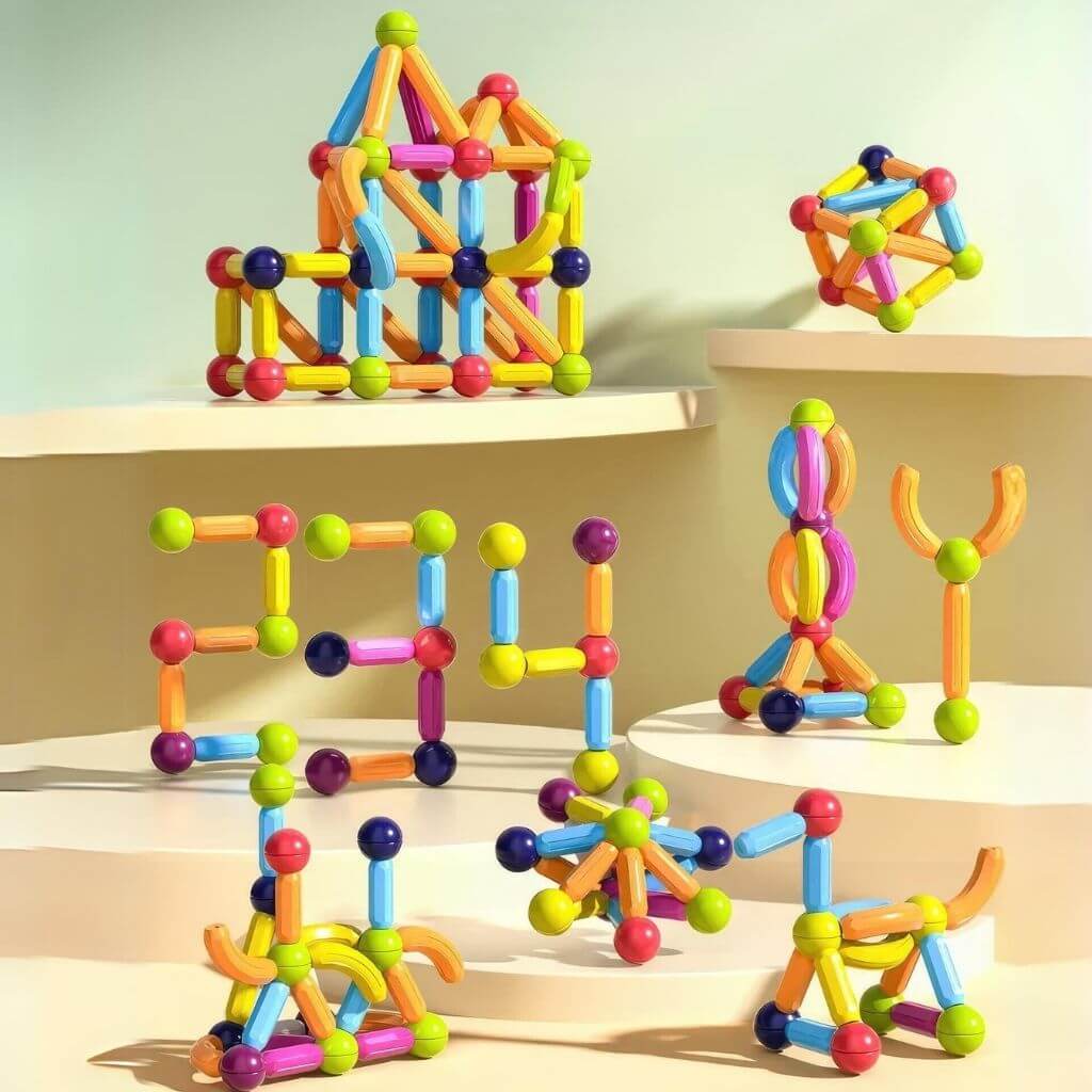Magnetic Balls & Rods Construction Pack 108 Pcs - Image 5