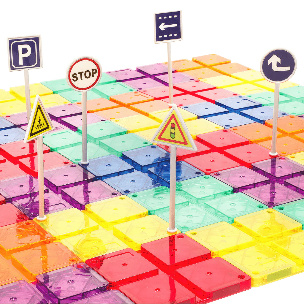 Magnetic Tiles Car Track 100 Pieces - Image 5