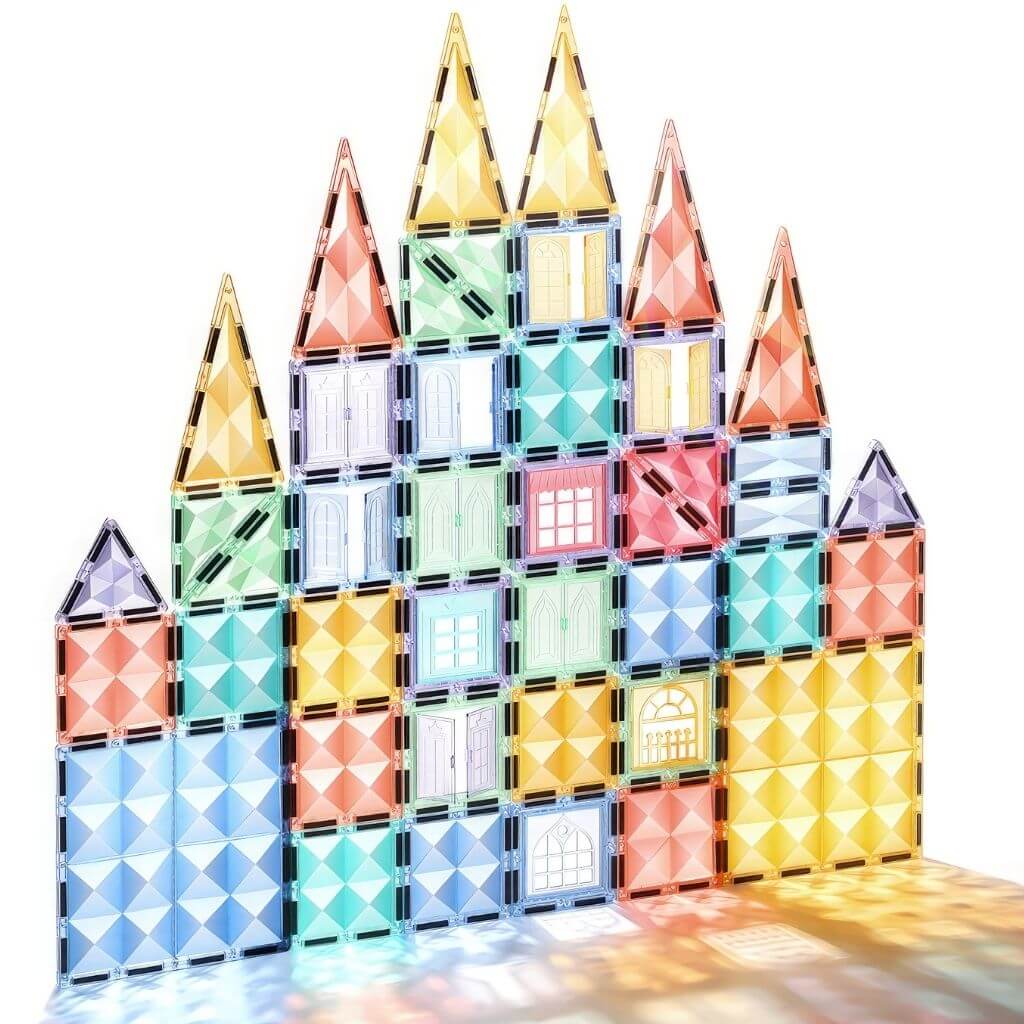 Magnetic Tiles 100 Piece Pastel Pack - Image 3