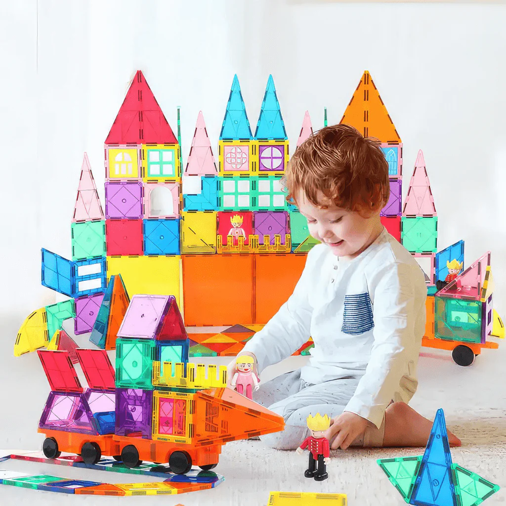 Magnetic Tiles 120 Piece Rainbow Creative Pack - Image 2
