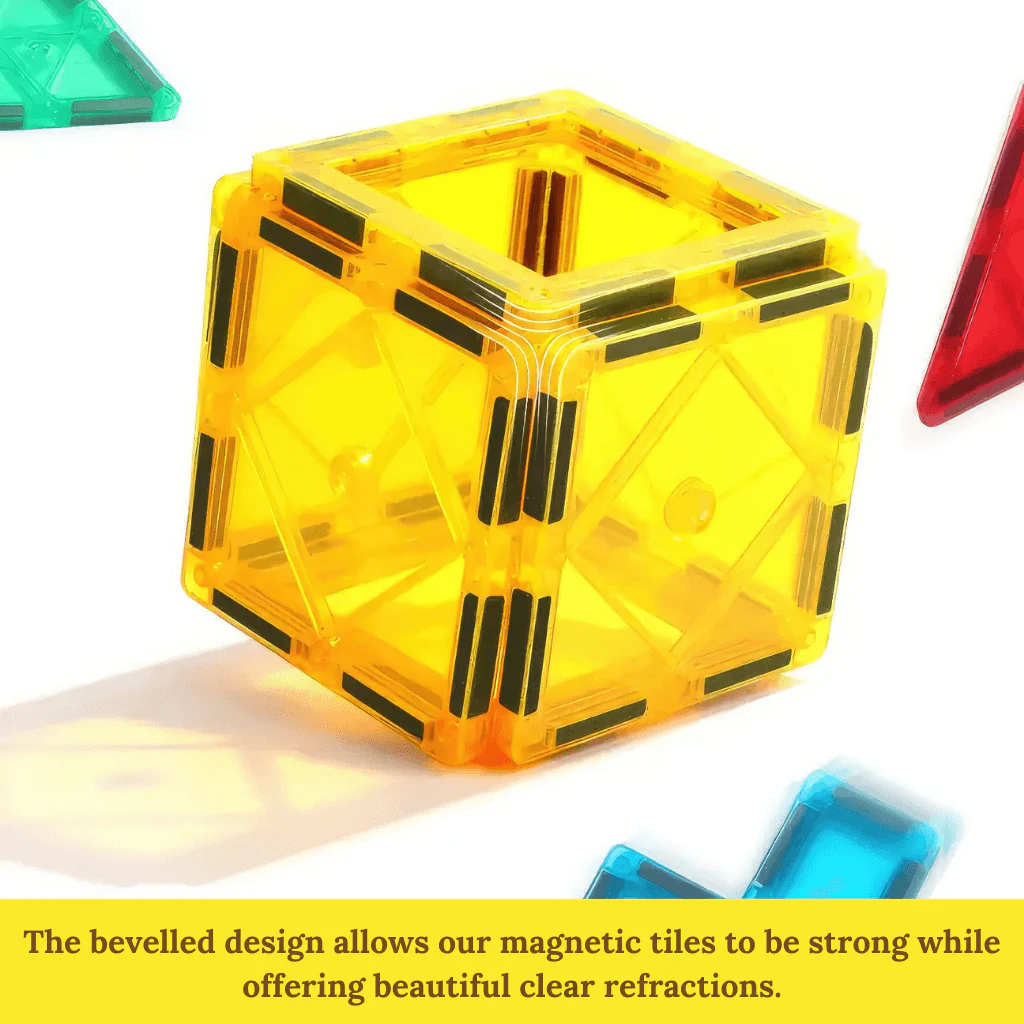 Magnetic Tiles 120 Piece Rainbow Creative Pack - Image 9