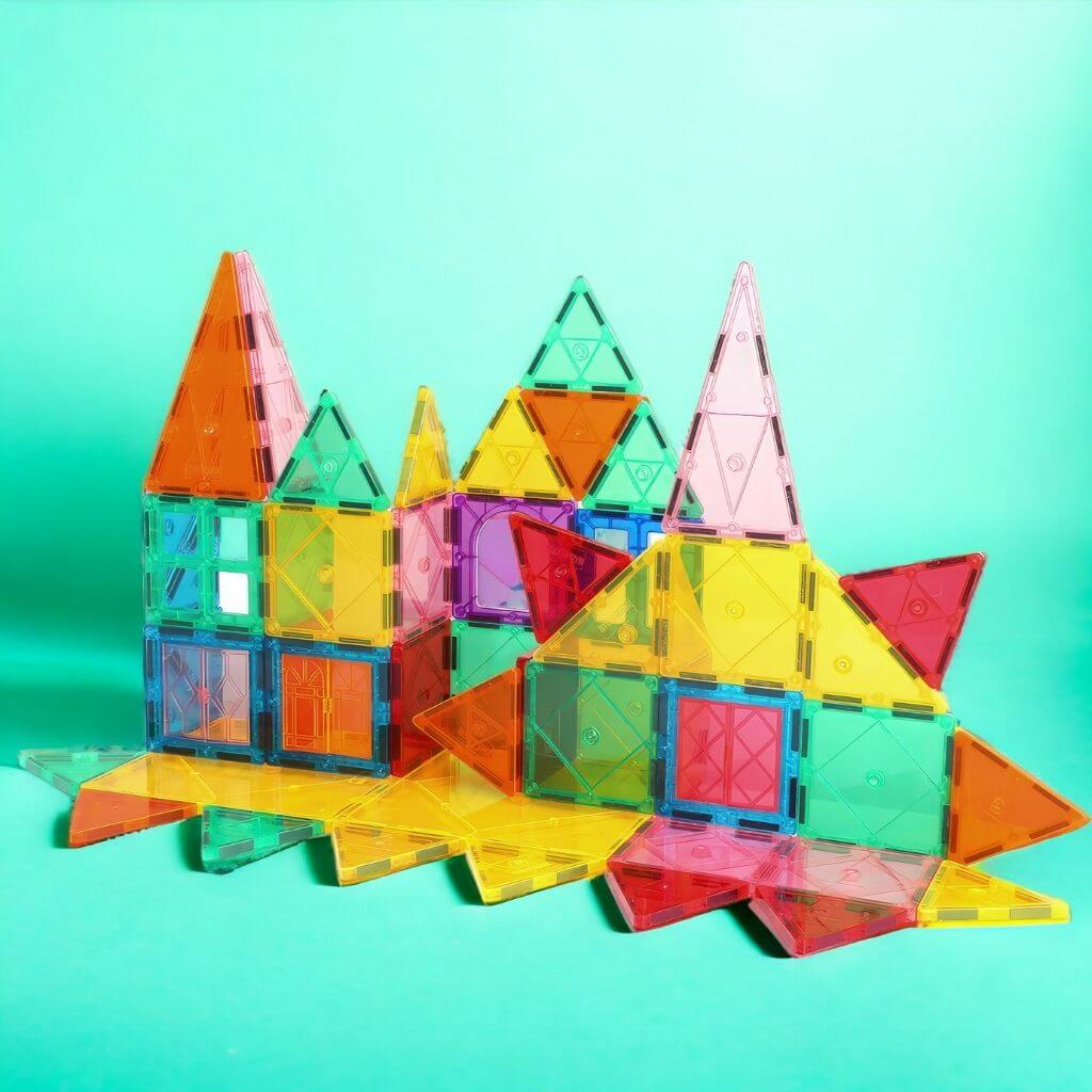 Magnetic Tiles 60 Piece Rainbow Starter Pack - Image 3