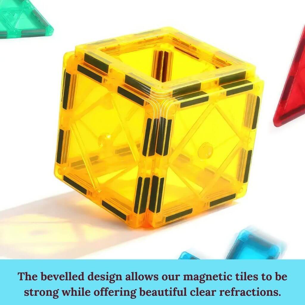 Magnetic Tiles 60 Piece Rainbow Starter Pack - Image 8