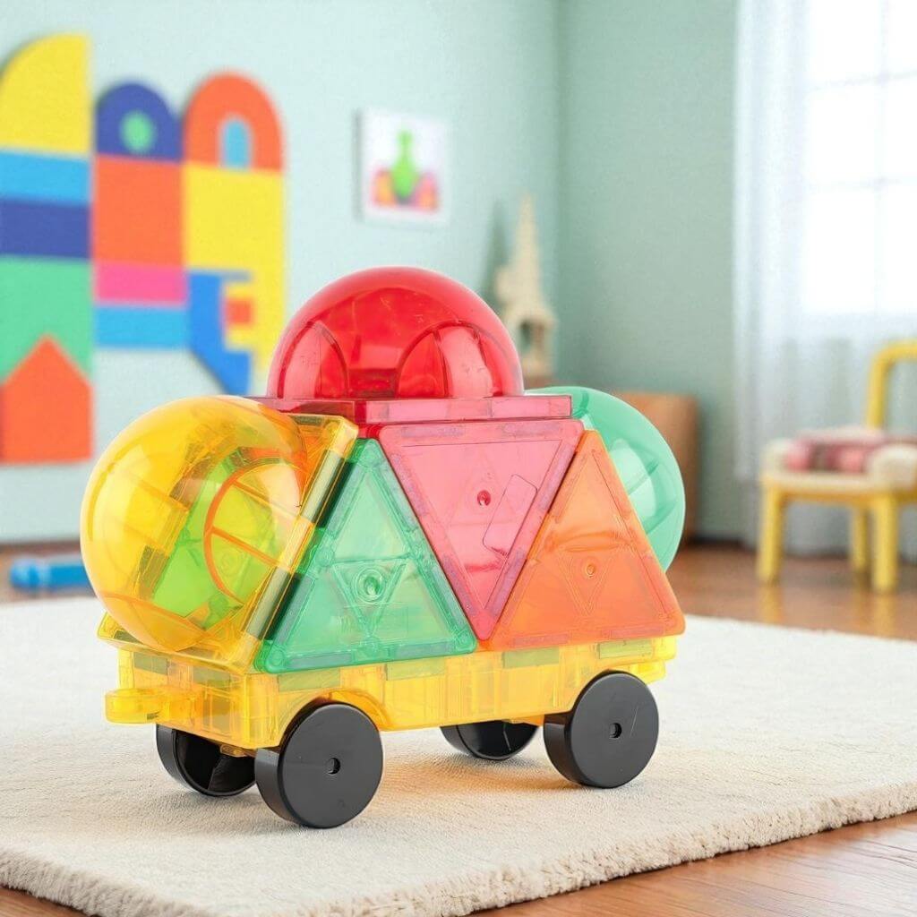 Magnetic Tiles Car - 11 Piece Set - Image 2