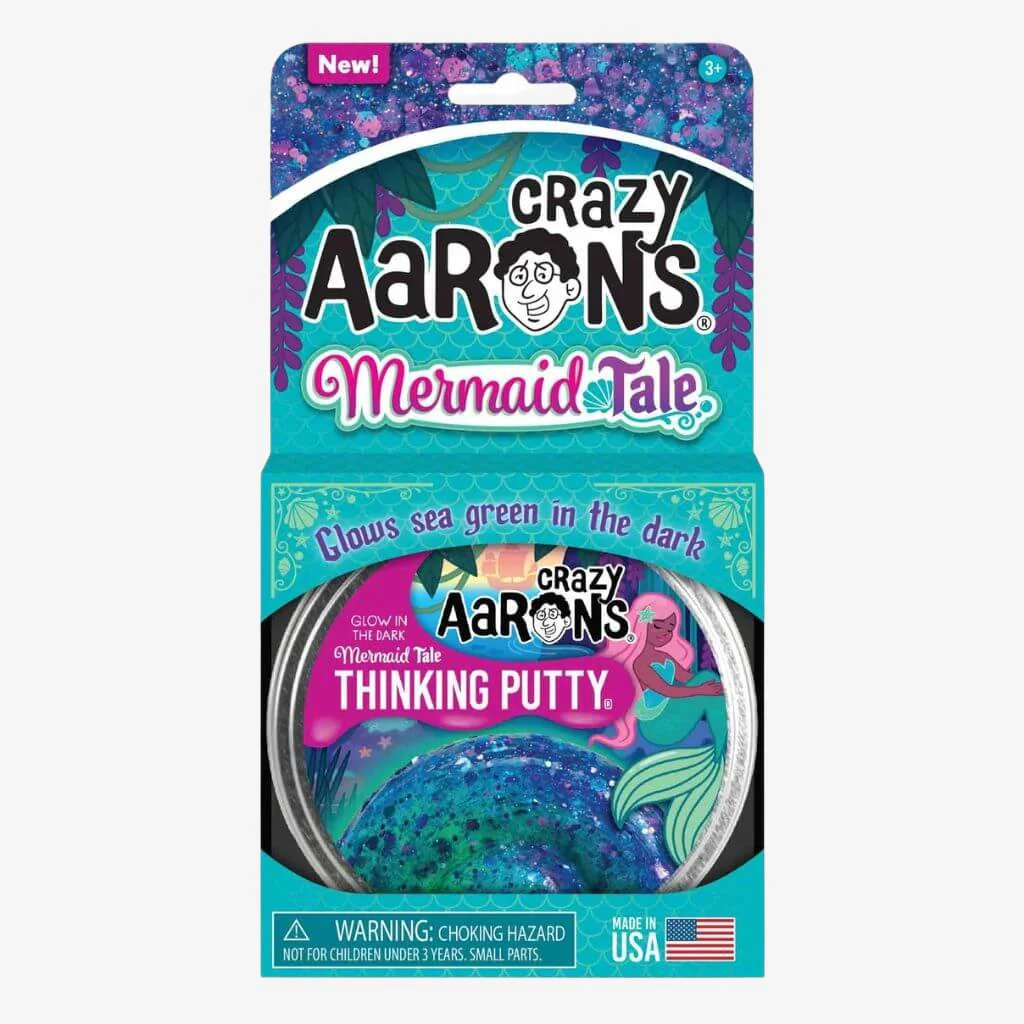 Mermaid Tales Glowing Thinking Putty | Crazy Aaron's