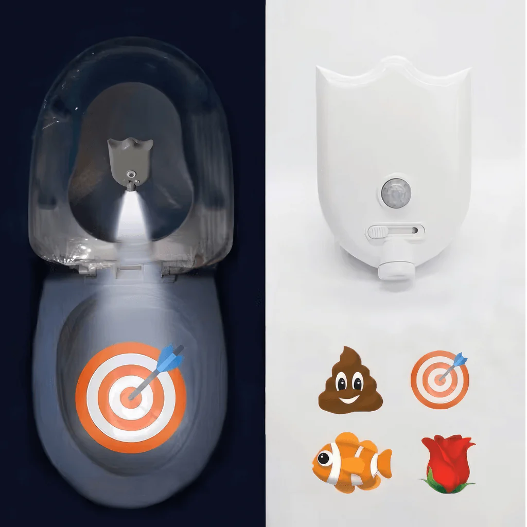 Motion Activated Boys Toilet Training Aiming Light