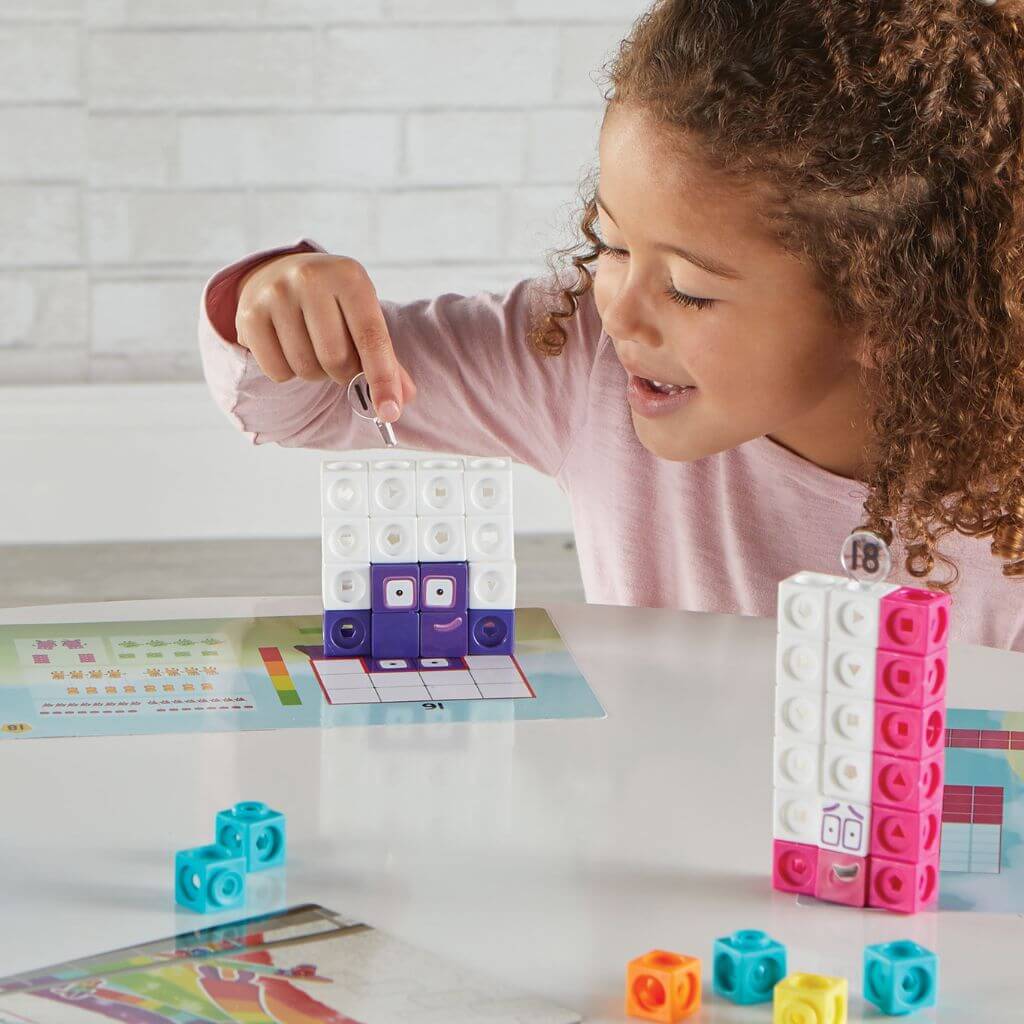 Numberblocks Mathlink® Cubes 11-20 Activity Set ~ 155 Blocks - Image 2