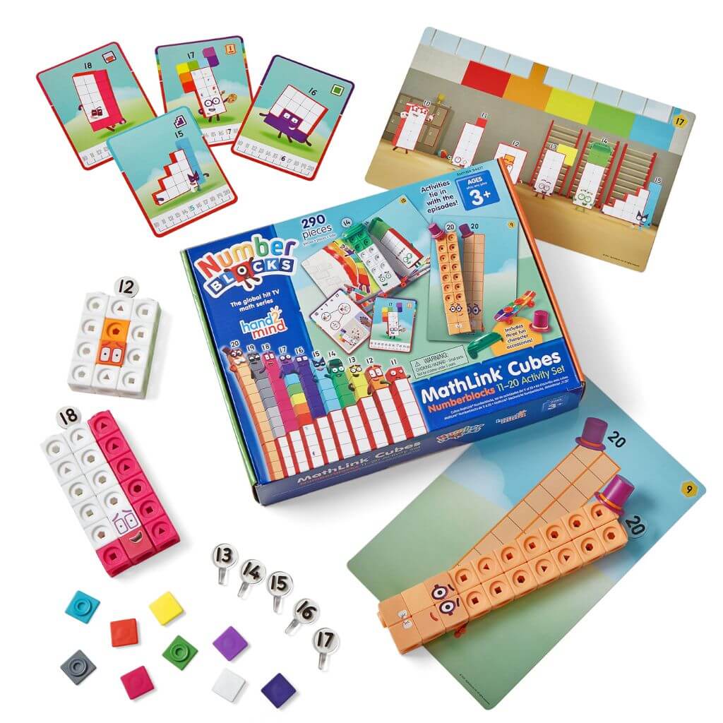 Numberblocks Mathlink® Cubes 11-20 Activity Set ~ 155 Blocks - Image 4