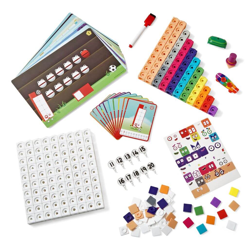 Numberblocks Mathlink® Cubes 11-20 Activity Set ~ 155 Blocks - Image 5