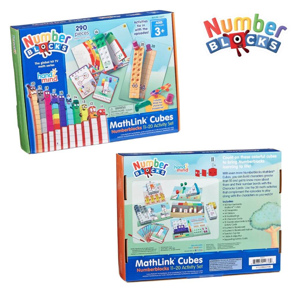 Numberblocks Mathlink® Cubes 11-20 Activity Set ~ 155 Blocks - Image 6