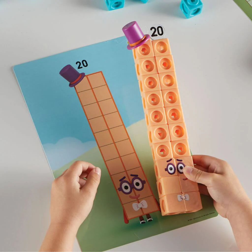 Numberblocks Mathlink® Cubes 11-20 Activity Set ~ 155 Blocks - Image 7