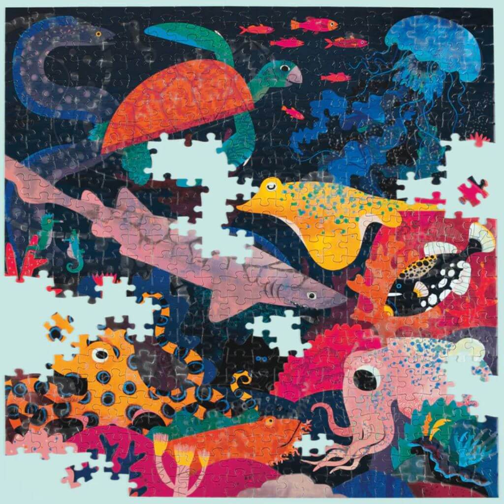 Ocean Illuminated Glow in the Dark Puzzle 500 Pieces - Mudpuppy - Image 2