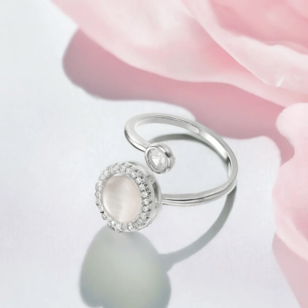 Opal Spinning Ring 925 Silver Adjustable - Image 5