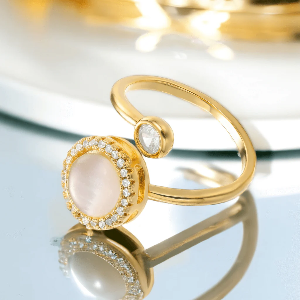 Opal Spinning Ring 925 Silver Adjustable - Image 6