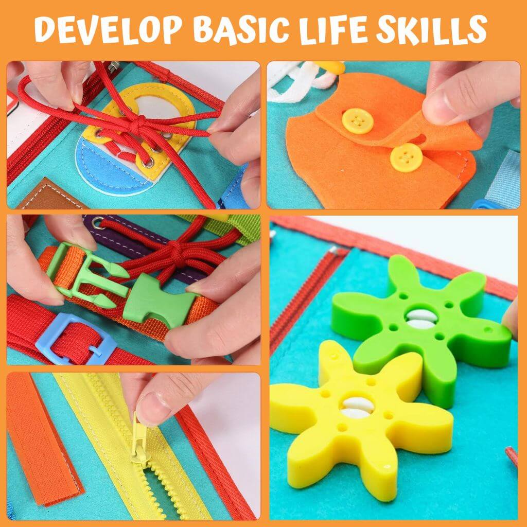 Preschooler Felt Busy Book - 10 Pages - Image 2