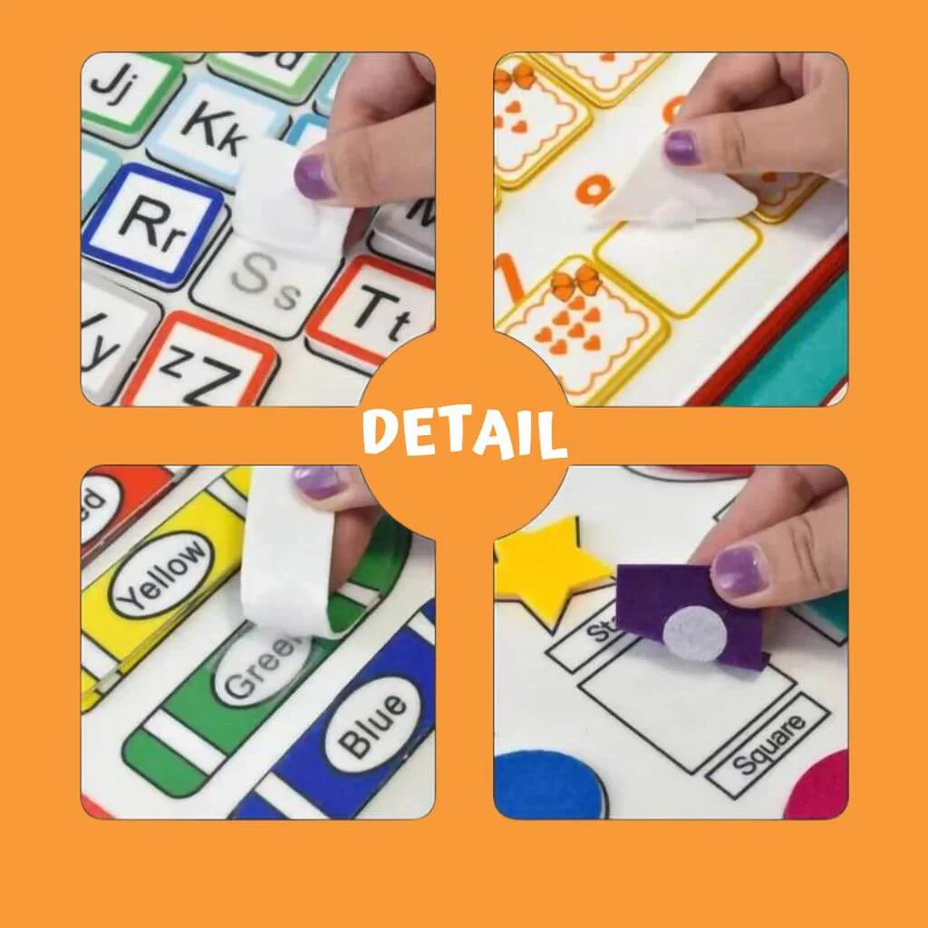 Preschooler Felt Busy Book - 10 Pages - Image 5