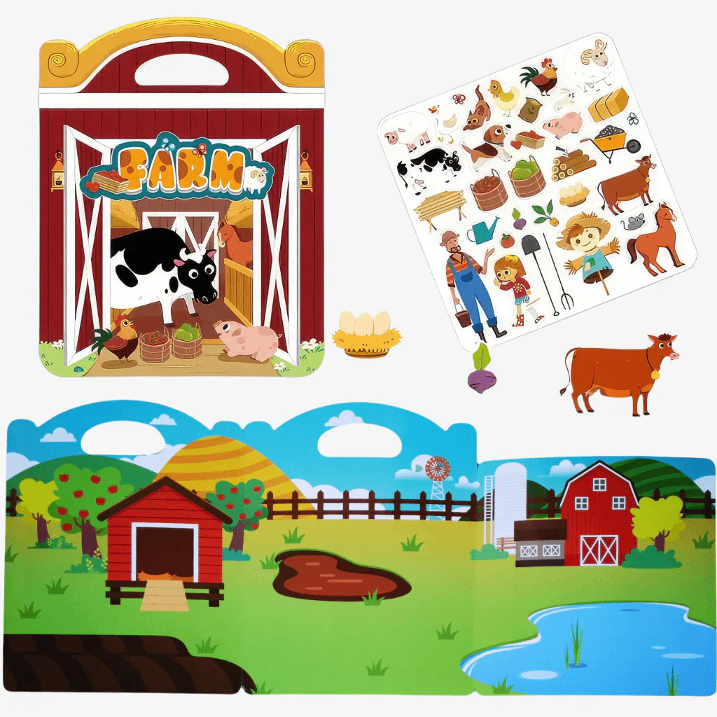 Reusable Sticker Book - Farm