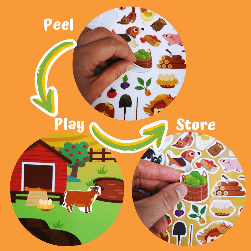 Reusable Sticker Book - Farm - Image 4