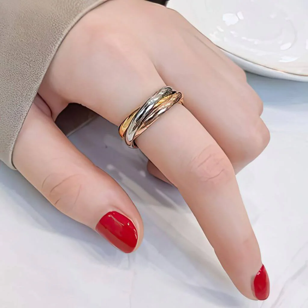 Serena Stainless Steel Fidget Ring - Image 3