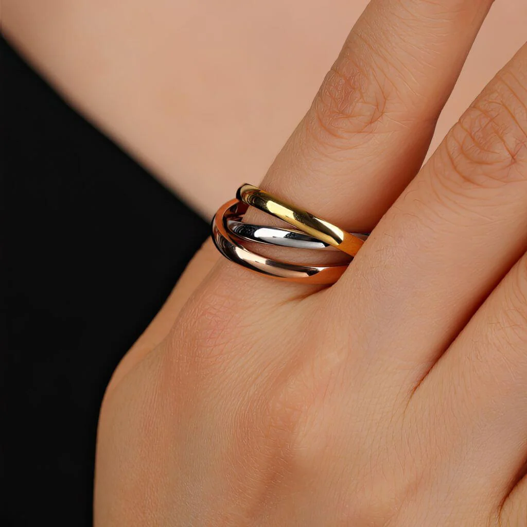 Serena Stainless Steel Fidget Ring - Image 4