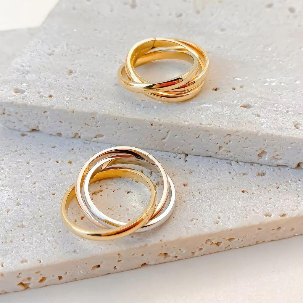 Serena Stainless Steel Fidget Ring - Image 5
