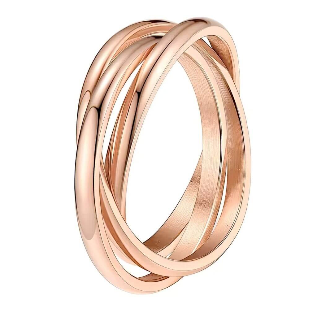 Serena Stainless Steel Fidget Ring - Image 9