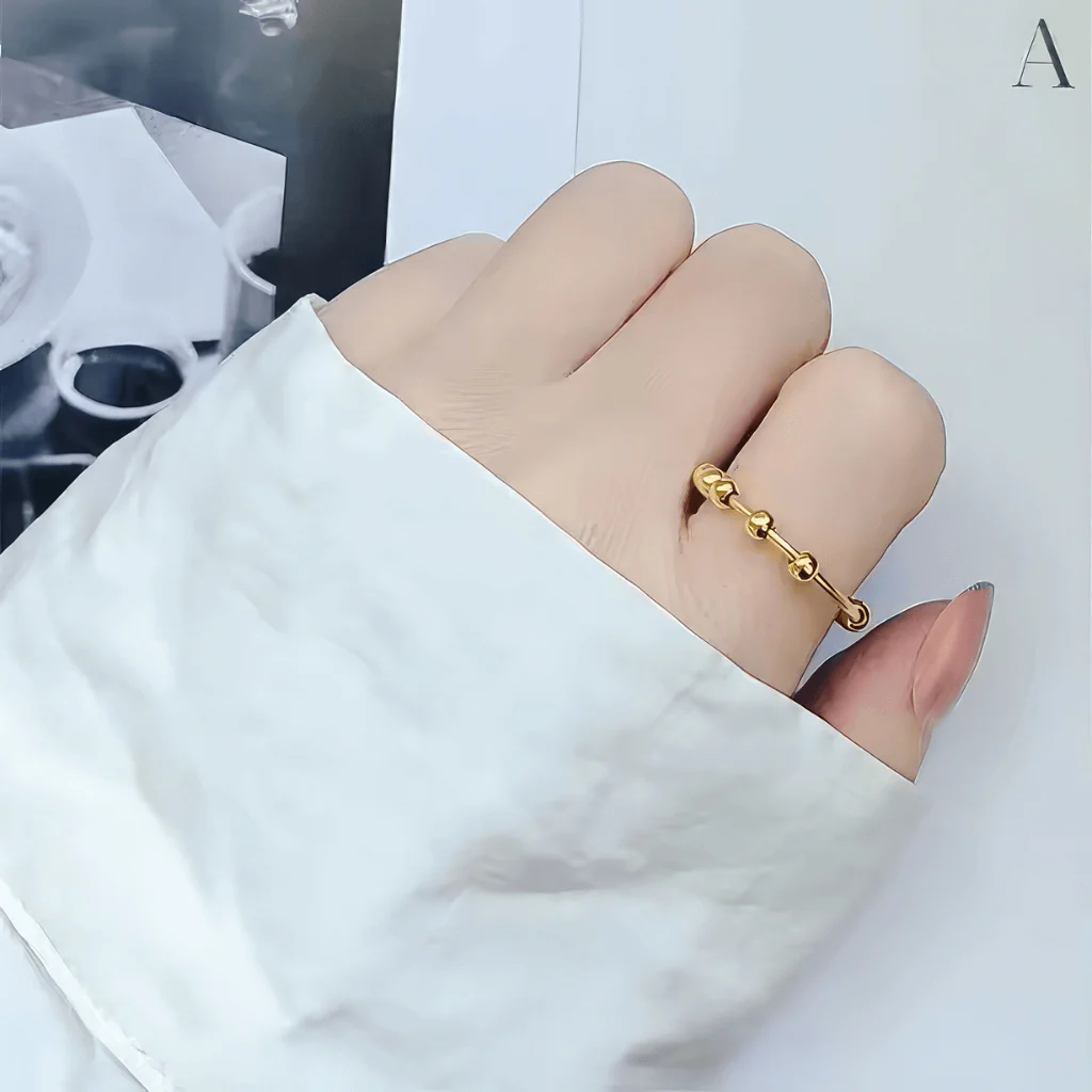 Silver Adjustable Rings for Fidgeting - Image 3