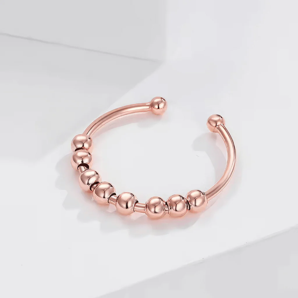 Silver Adjustable Rings for Fidgeting - Image 8
