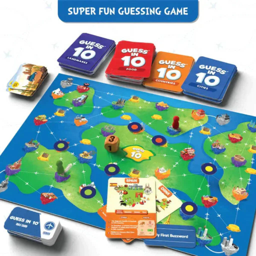 Skillmatics | Guess in 10 - Around the World Board Game - Image 4
